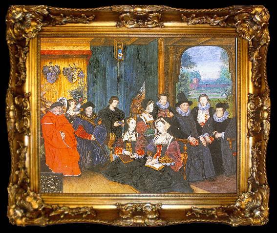 framed  Lockey, Rowland Sir Thomas More with his Family, ta009-2